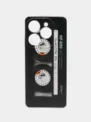 Хром чехол на Tecno Spark 20 Pro/20S Pro / Текно Спарк 20 Про/20S Про прозрачный, с рисунком