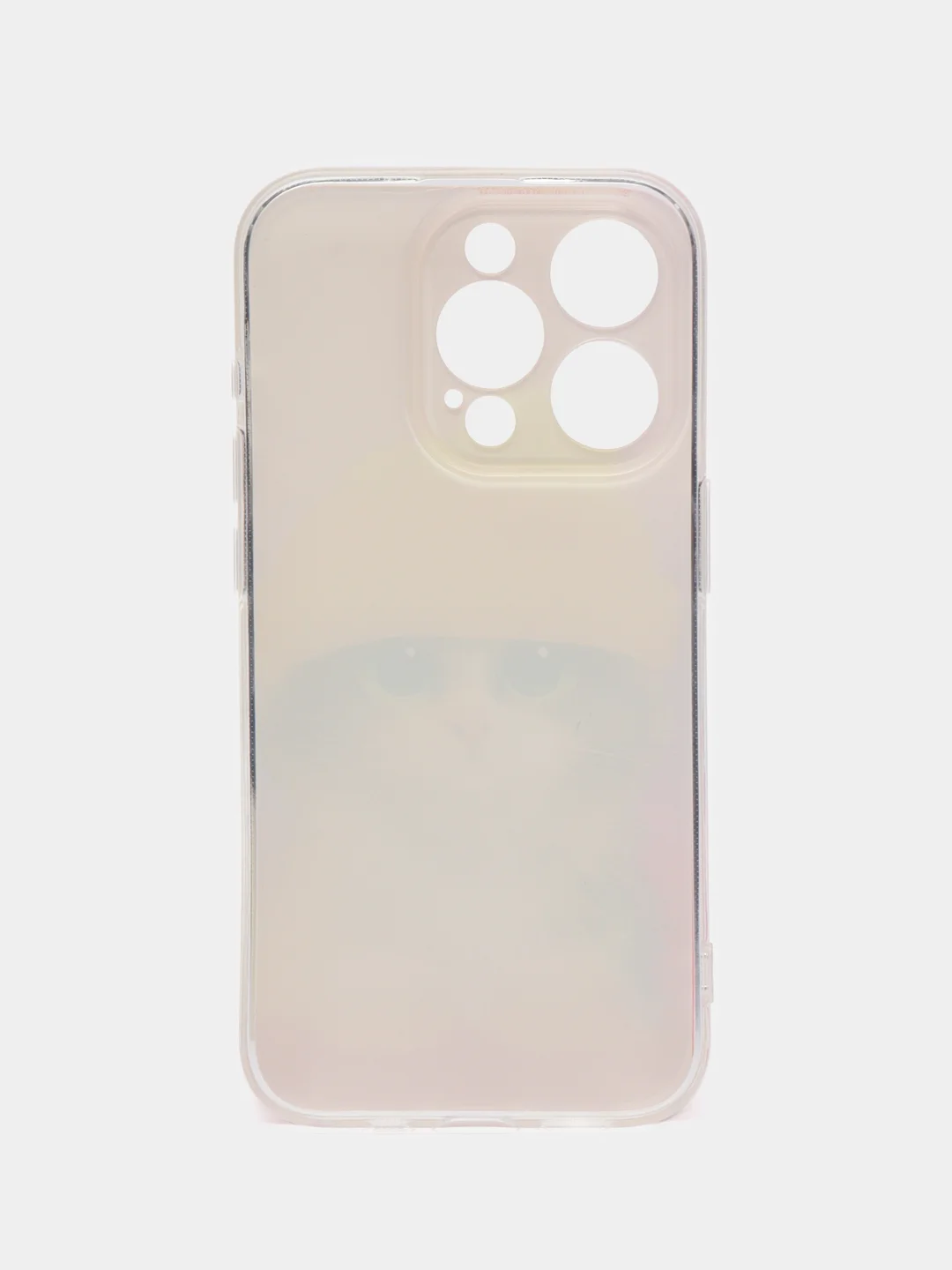 Желтый чехол на Apple iPhone 15 Pro / Айфон 15 Про прозрачный, с рисунком, защита камеры