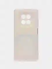 Желтый силиконовый чехол на Realme 12 5G / Реалми 12 5G прозрачный, с рисунком, защита камеры