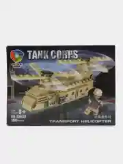 Приглушённый хаки конструктор машина,танк,вертолет,военная техника, совместим с Лего