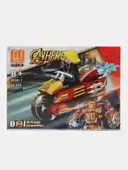 Пастельно-коралловый конструктор ninja,AVENGERS,MARVEL, спорт кар, совместим с Лего