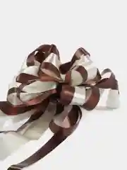 Коричневый бант упаковочный для подарка