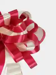 Бордовый бант упаковочный для подарка