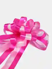 Розовый бант упаковочный для подарка