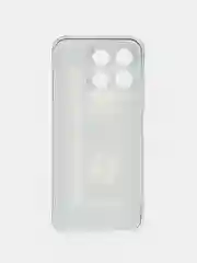 Хром силиконовый чехол на Honor X8B / Хонор X8B прозрачный, с рисунком, защита камеры