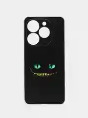 Черный силиконовый чехол на Tecno Spark Go 2024/20C / Текно Спарк Го 2024/20C с рисунком