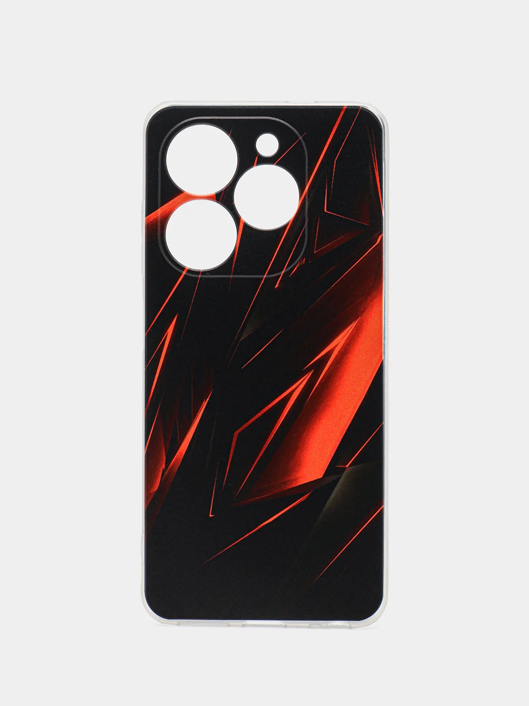 Красный силиконовый чехол на Tecno Spark Go 2024/20C / Текно Спарк Го 2024/20C с рисунком