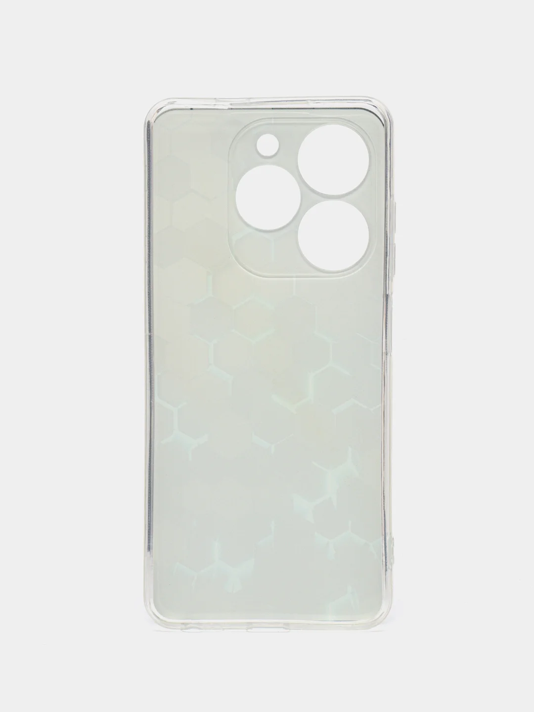 Бирюзовый силиконовый чехол на Tecno Spark Go 2024/20C / Текно Спарк Го 2024/20C с рисунком