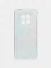 Голубой силиконовый чехол на Realme 12 5G / Реалми 12 5G прозрачный, с рисунком, защита камеры