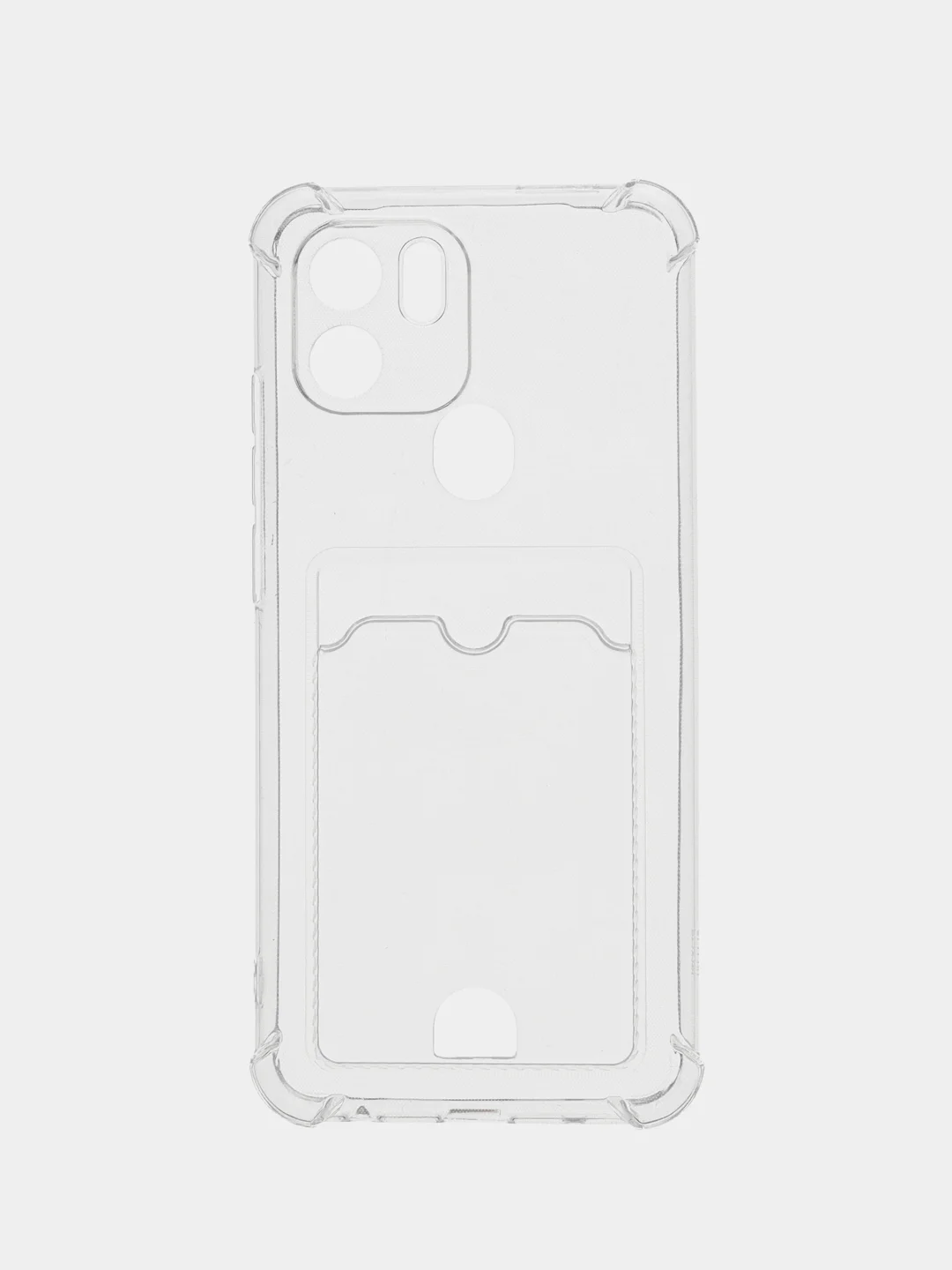 Прозрачный чехол для Xiaomi Redmi A2+ / A1+ Plus / Poco C51 с карманом для карт, прозрачный