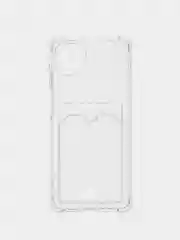 Прозрачный чехол на Samsung Galaxy A22 4G M32 4G M22 4G F22 с карманом для карт, прозрачный