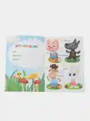 Алый аппликация Буренка Даша для детей 3-5 лет, 14*20 см, 14 стр, 4 картинки
