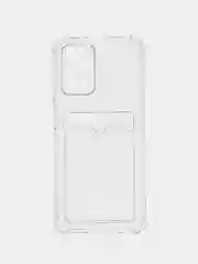 Прозрачный чехол для Xiaomi Redmi 10 (Редми 10) с карманом для карт прозрачный