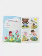 Лазурный аппликация Буренка Даша для детей 3-5 лет, 14*20 см, 14 стр, 4 картинки