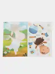 Красный аппликация Буренка Даша для детей 3-5 лет, 14*20 см, 14 стр, 4 картинки