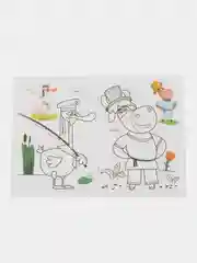 Красный раскраска для малышей 3-5 лет Буренка Даша, 14*20см, 14 стр, 14 картинок для раскрашивания