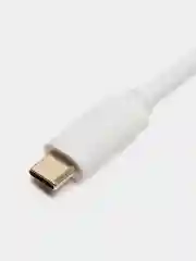 Белый кабель TYPE C-HDMI для подключения ноутбука, смартфона или планшета к ТВ, 1.8 метра