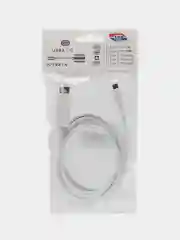 Белый кабель TYPE C-HDMI для подключения ноутбука, смартфона или планшета к ТВ, 1.8 метра