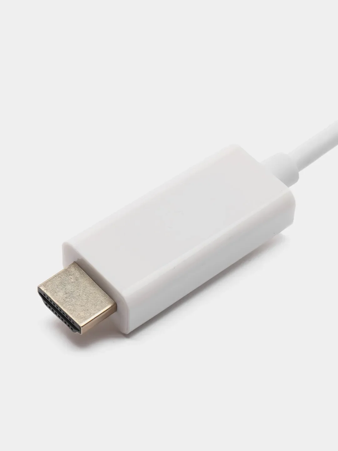 Белый кабель TYPE C-HDMI для подключения ноутбука, смартфона или планшета к ТВ, 1.8 метра