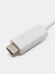 Белый кабель TYPE C-HDMI для подключения ноутбука, смартфона или планшета к ТВ, 1.8 метра