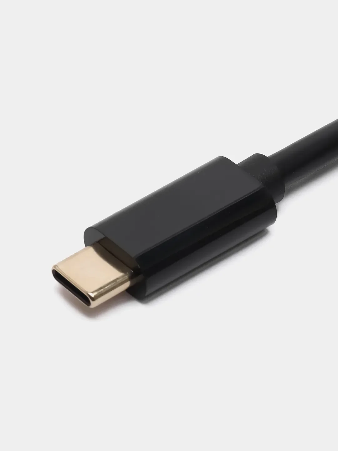 Черный кабель TYPE C-HDMI для подключения ноутбука, смартфона или планшета к ТВ, 1.8 метра