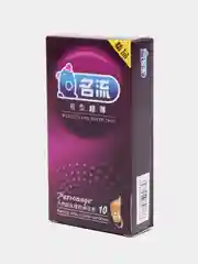 Фиолетовый презервативы со смазкой, 4 вида, 10 штук