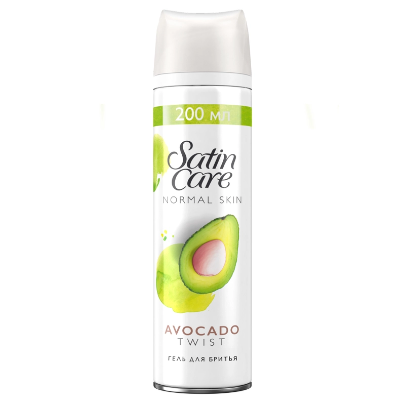 Гель для бритья Satin Care Avocado Twist, для нормальной кожи, женский, 200 мл