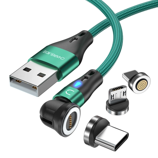 USB Кабель Charguide QC 3.0 магнитный для зарядки и передачи данных 7 пин