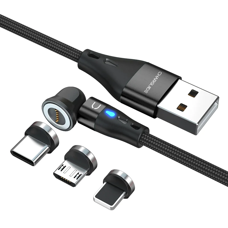 USB Кабель Charguide QC 3.0 магнитный для зарядки и передачи данных 7 пин