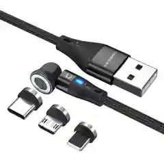 USB Кабель Charguide QC 3.0 магнитный для зарядки и передачи данных 7 пин
