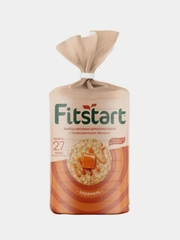 Хлебцы рисовые FITSTART цельно-зерновые с пророщенными зернами, Карамель, 100 г