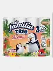 Туалетная бумага FAMILIA Sunny Fruit, 3 слоя, 12 рулонов