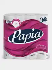 Туалетная бумага PAPIA, белая, 3 слоя, 32 рулона