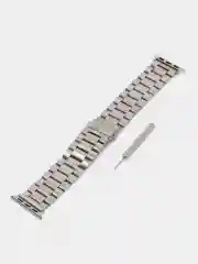 Серебряный ремешок для смарт-часов и Apple Watch, стальной, 38-49 мм