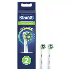 Насадки Oral-B CrossAction CleanMaximiser White, для электрической зубной щетки, 2 штуки