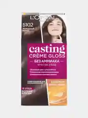 LOreal Paris Стойкая краска-уход для волос "Casting Creme Gloss" ,  5102, Холодный мокко