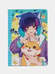 Багровый блокнот в точку 72 листа А5 Аниме. Точкабук "Anime Pets", бумага 100 гр/м2. Проф-Пресс