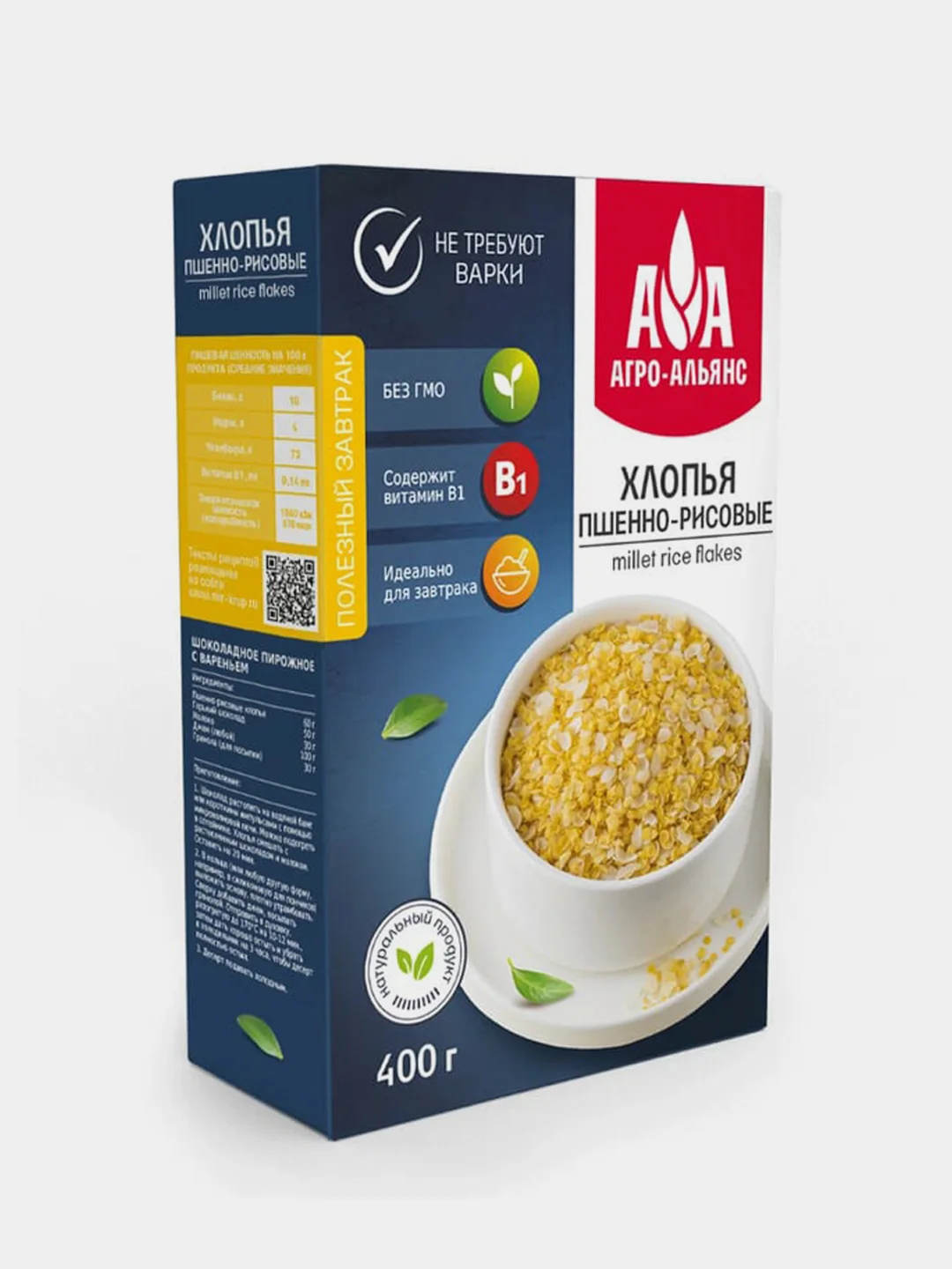 Хлопья пшенно-рисовые Агро-Альянс, экстра, 400 г