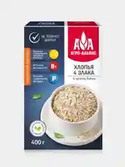 Хлопья смесь злаков Агро-Альянс "4 злака", экстра, 400 г