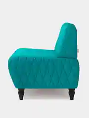 Бирюзовый кресло MONOFIX, БУНО, экокожа