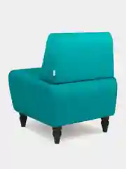Бирюзовый кресло MONOFIX, БУНО, экокожа