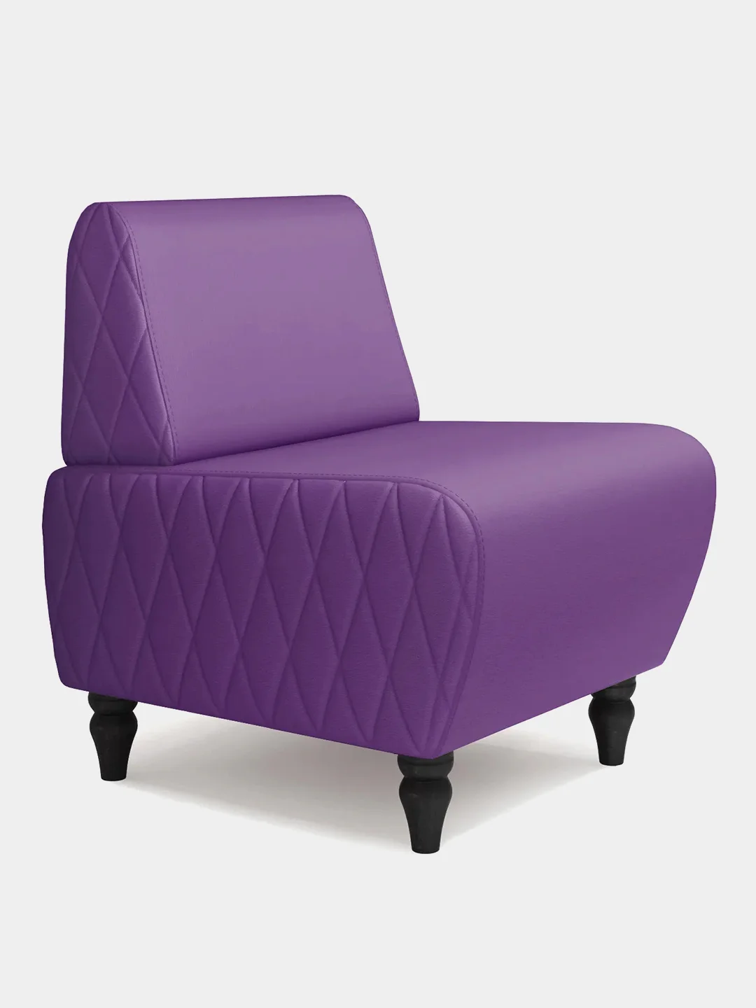Фиолетовый кресло MONOFIX, БУНО, экокожа
