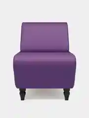 Фиолетовый кресло MONOFIX, БУНО, экокожа