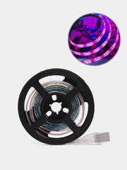 Фитолента светодиодная Luazon, 5 В, SMD5050, 1м, IP65, 6.2Вт, 60 LED/м, USB, мультиспектр