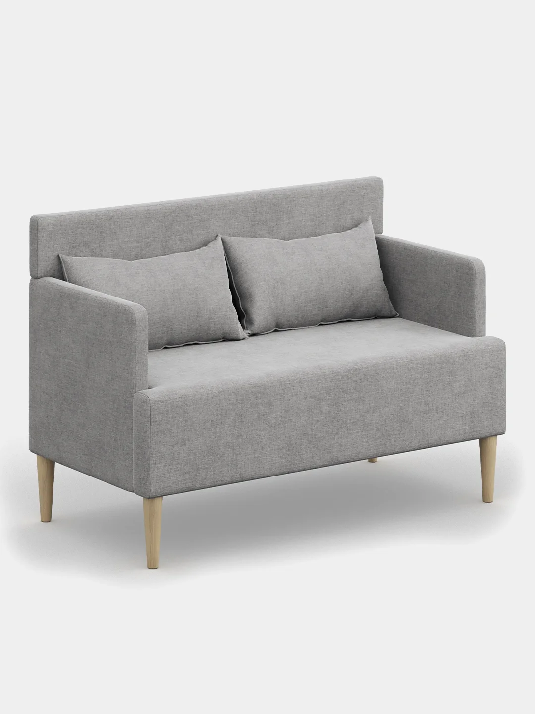 Серый диван MONOFIX, КИУС, микровелюр