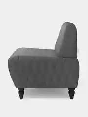 Серый кресло MONOFIX, БУНО, экокожа