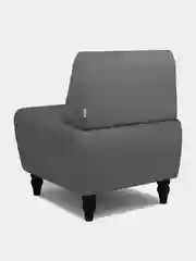 Серый кресло MONOFIX, БУНО, экокожа
