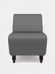 Серый кресло MONOFIX, БУНО, экокожа