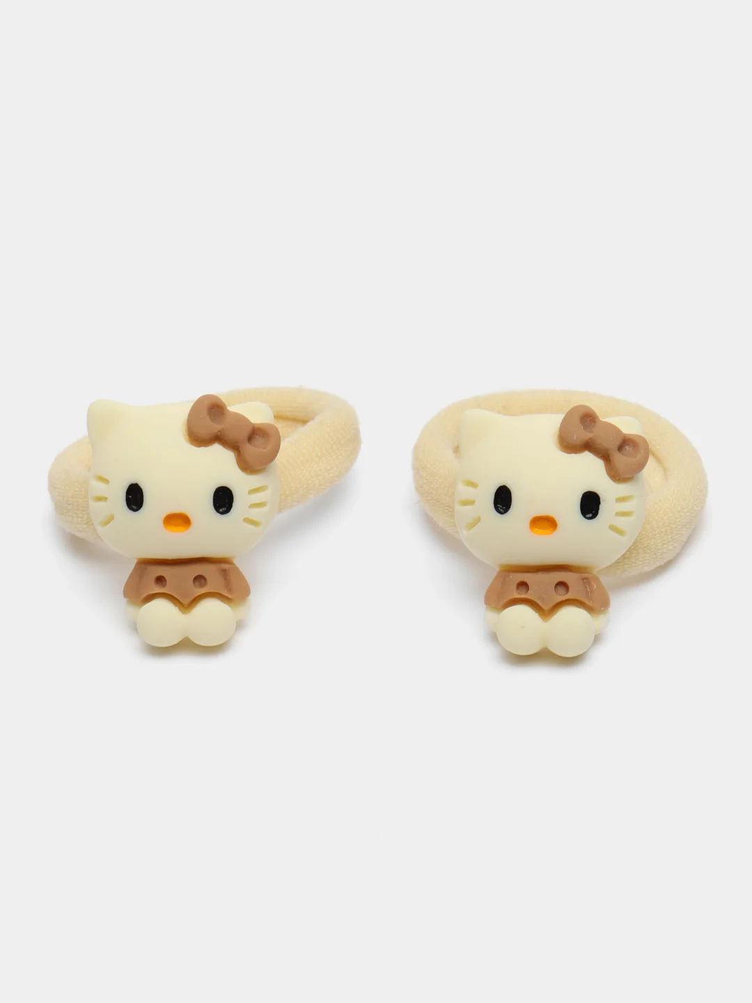 Молочный детские резинки для волос Hello Kitty, 2 штуки