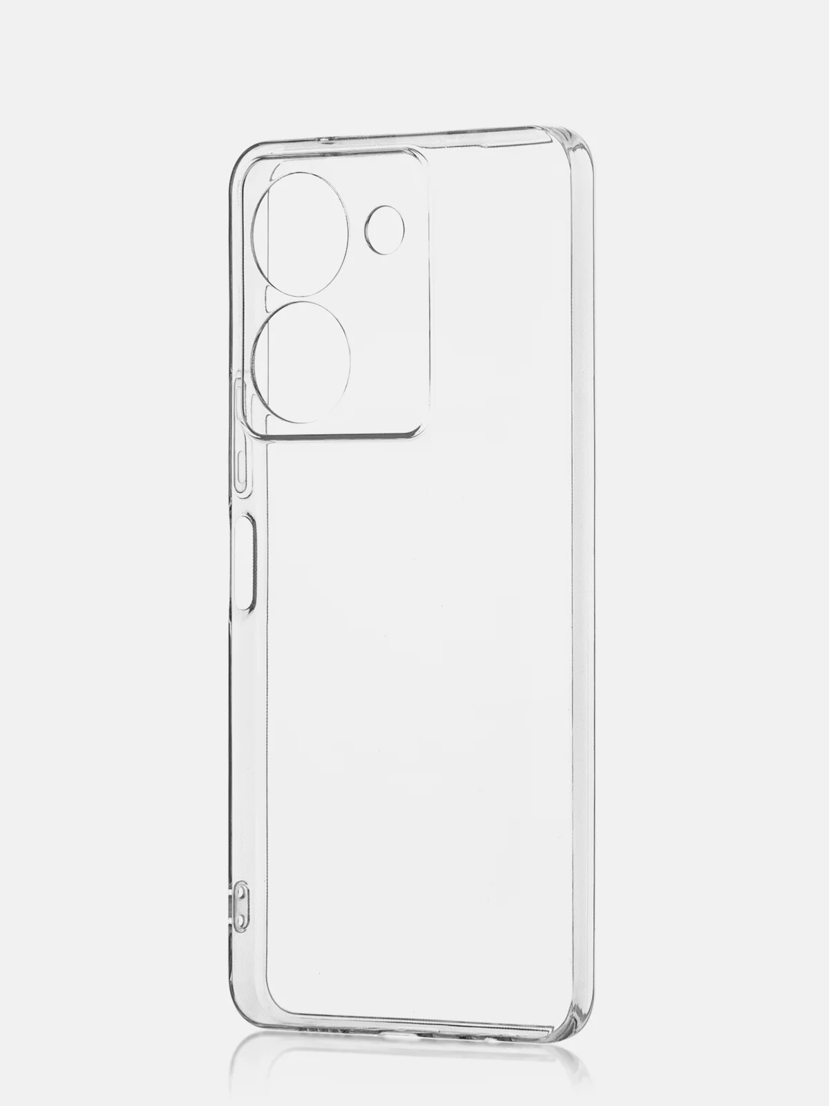 Чехол для Vivo Y27s 5G силиконовый ROSCO матовый/прозрачный тонкий с защитой вокруг камер